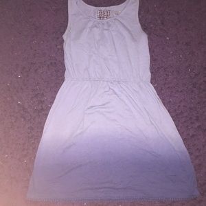 A purple summer dress
